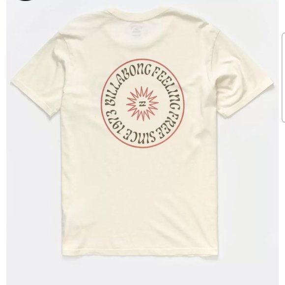 NWT Men's Billabong Worshipper Tee if Off White - Picture 1 of 6